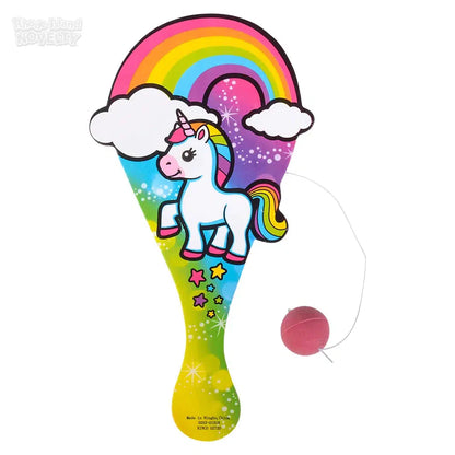 9" Unicorn Paddle Ball