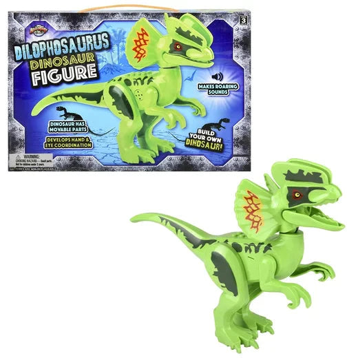 Blocks Dilophosaurus Roaring Dinosaur Building Block Figure with Sound