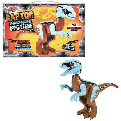 Blocks Velociraptor Roaring Dinosaur Building Block Figure with Sound