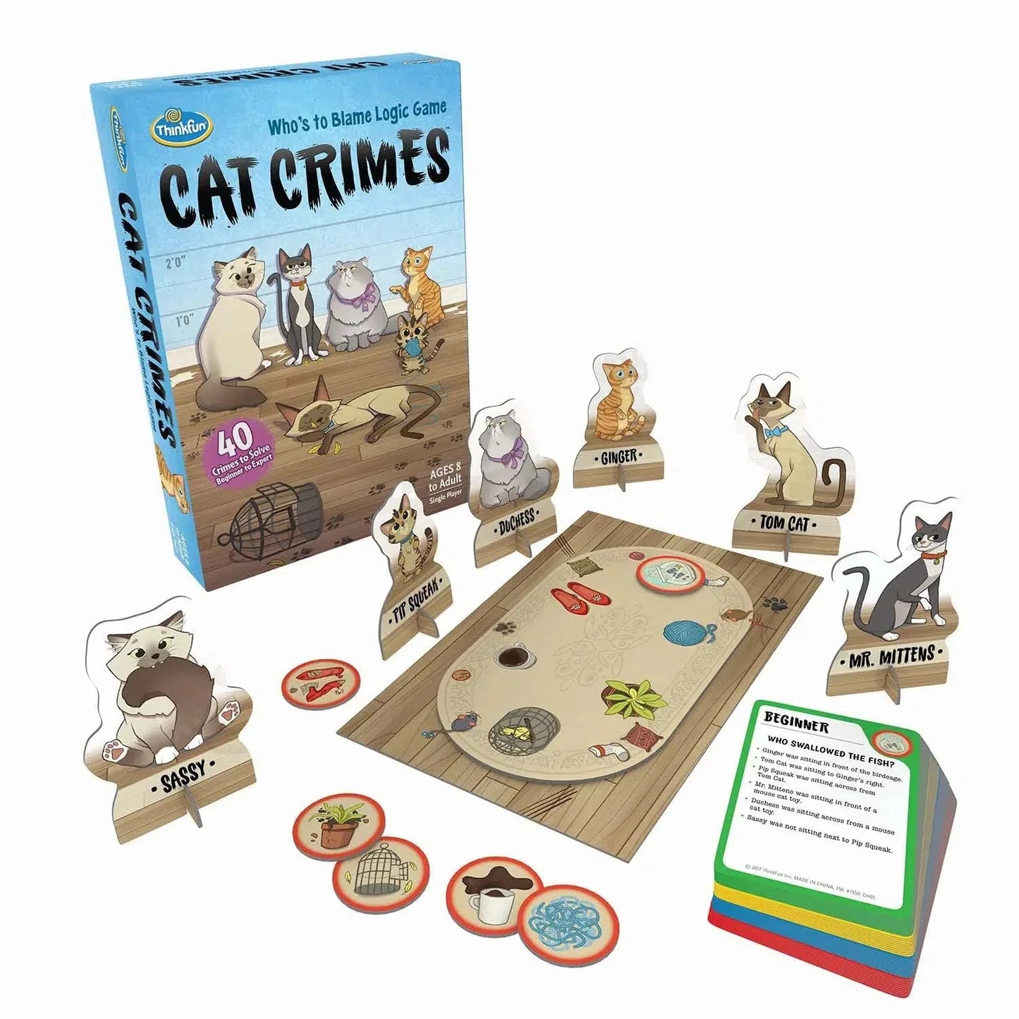 Cat Crimes: Who's to Blame Logic Game