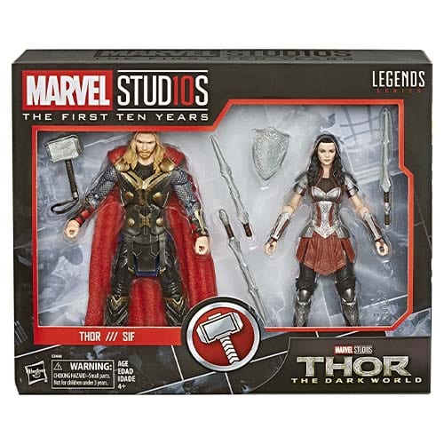 Marvel Legends Cinematic Universe 10th Anniversary Thor and Sif 6-Inch Action Figure