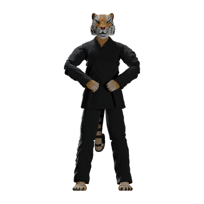 Zoo Jitsu Fighters Tiago the Tiger Action Figure