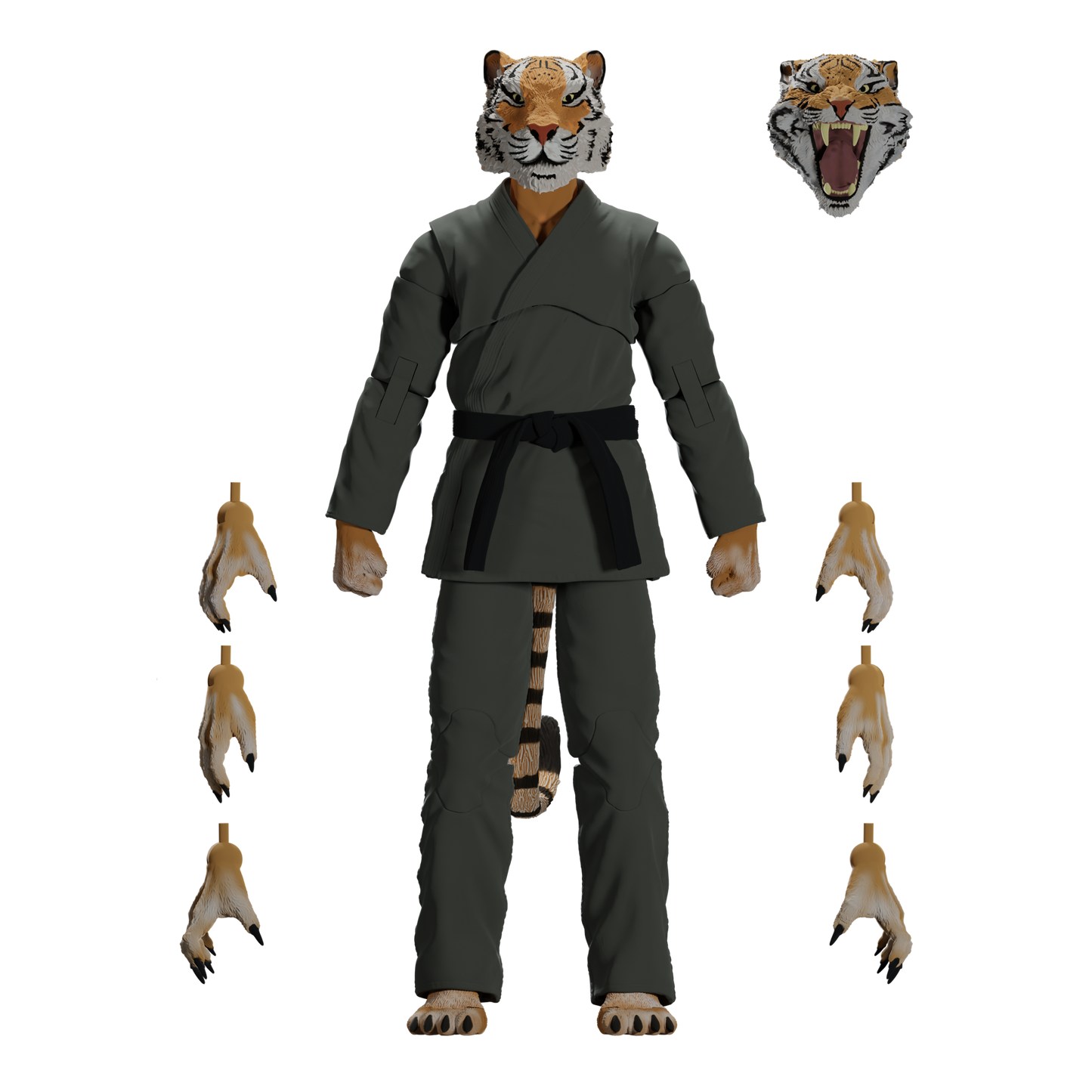 Zoo Jitsu Fighters Tiago the Tiger Action Figure