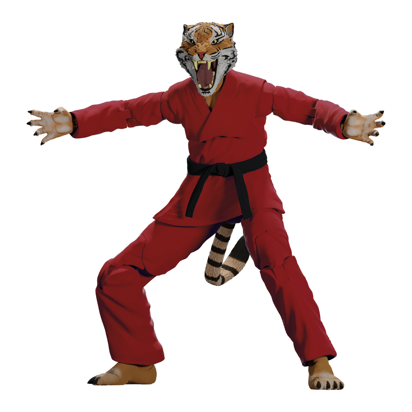 Zoo Jitsu Fighters Tiago the Tiger Action Figure