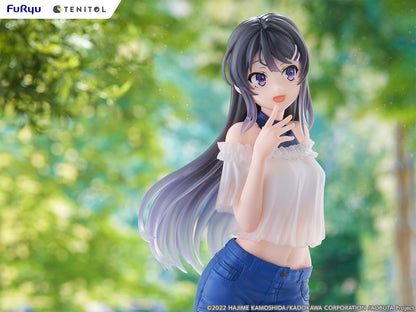 Rascal Does Not Dream of Bunny Girl Senpai Mai Sakurajima TENITOL TALL Figure
