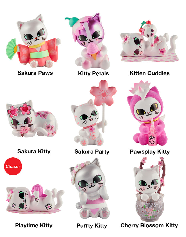 tokidoki Cherry Blossom Cats Blind Box – Kawaii Cat Collectible Figure