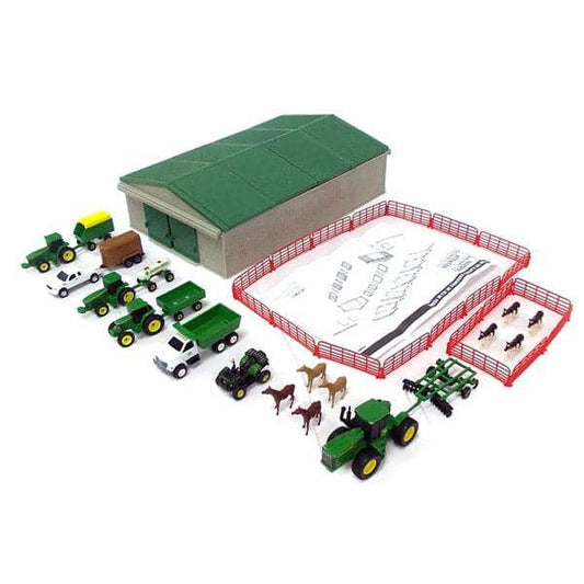 1:64 John Deere Farm Toy Play Set - 70 Pieces