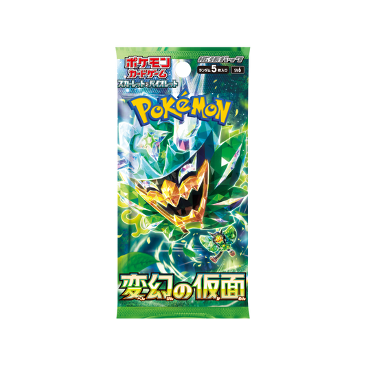 Pokemon TCG Scarlet & Violet Transformation Mask sv6 Japanese (1 Booster Pack)