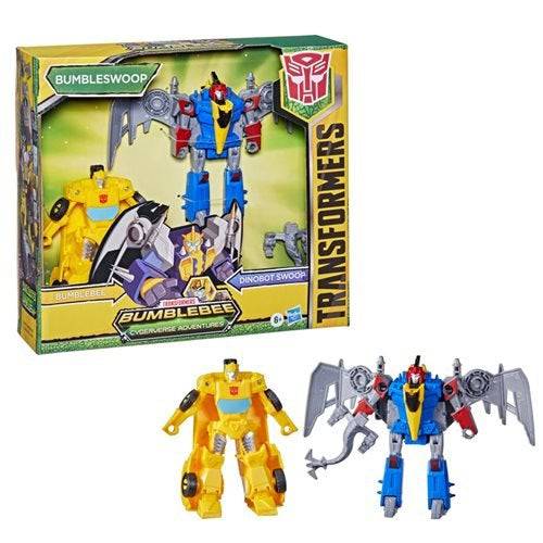Transformers Bumblebee Cyberverse Adventures Dinobots Unite Dino Combiners Bumbleswoop-Set