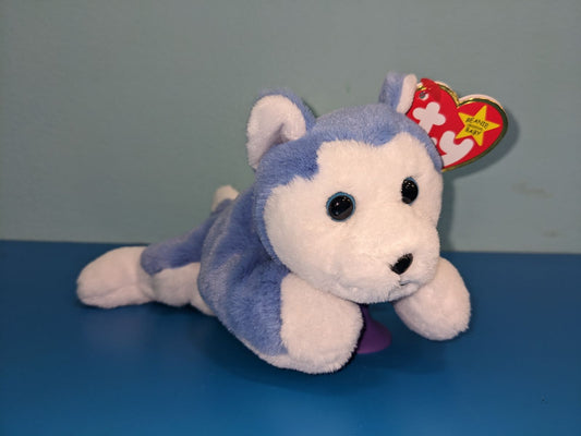 Beanie Baby - Nanook II - Blue & White Husky