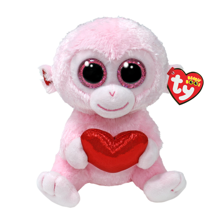 Beanie Boo's - Gigi Monkey with Heart - 6" Small