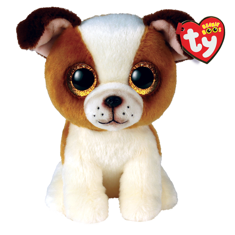 Beanie Boo's - Hugo the Brown and White Dog