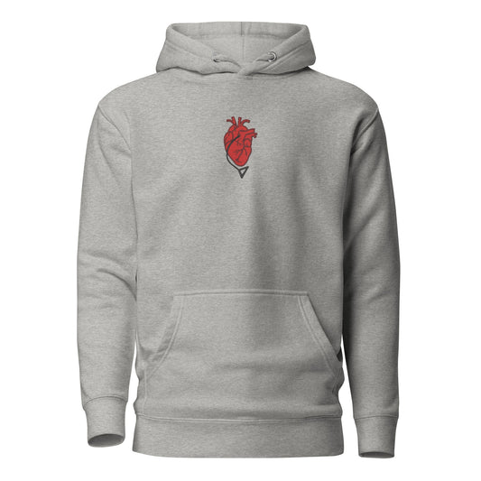 Pochita Heart Embroidered Anime Hoodie