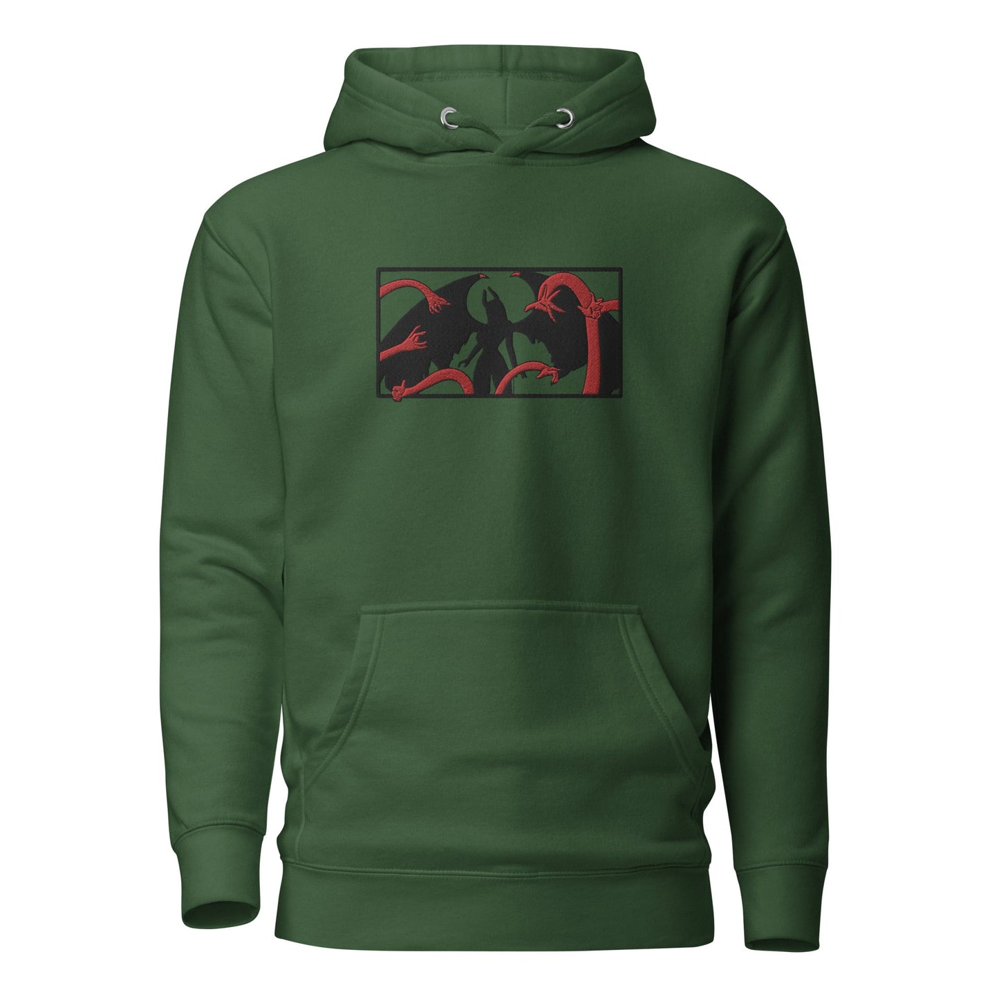 Demon Robin Embroidered Premium Unisex Anime Hoodie