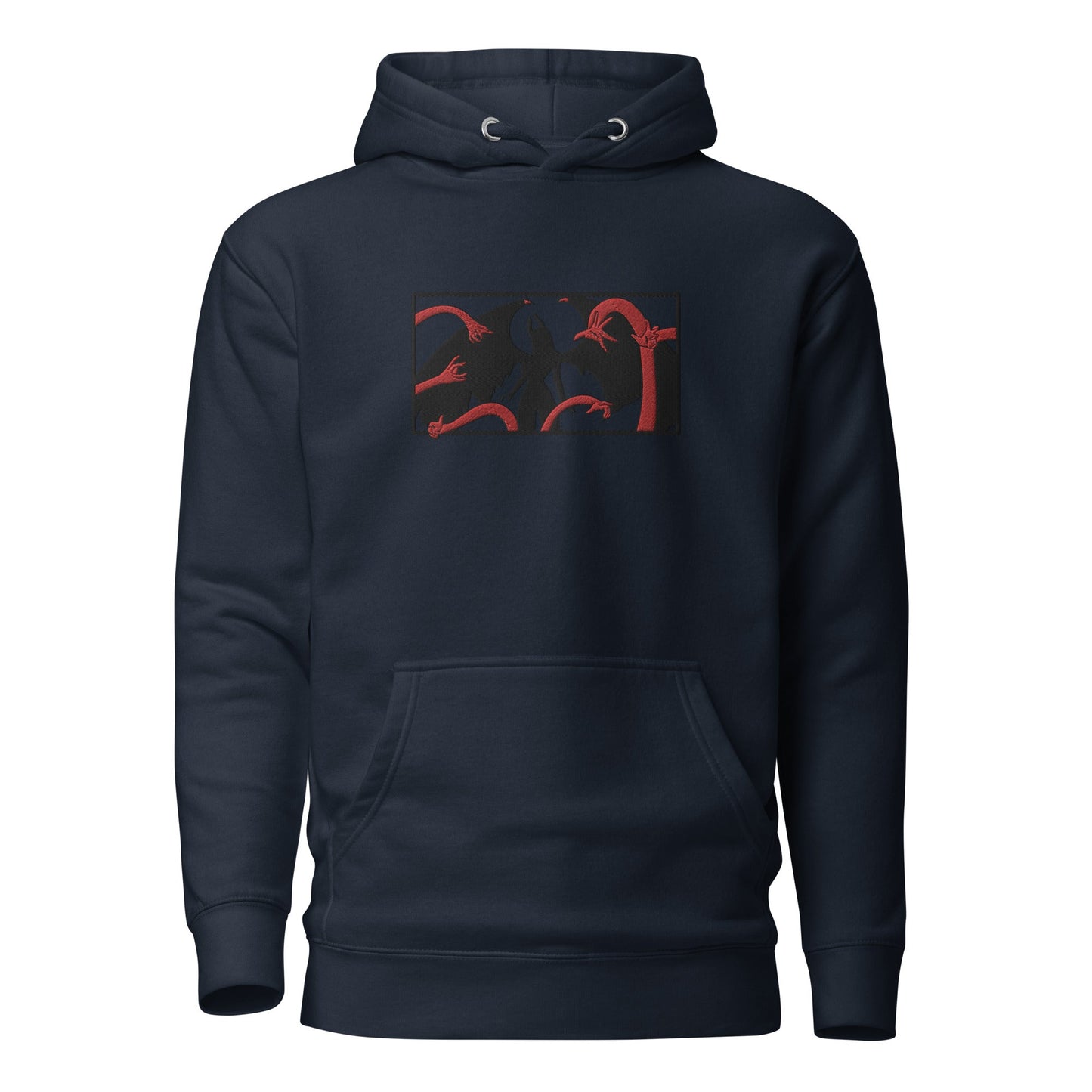 Demon Robin Embroidered Premium Unisex Anime Hoodie