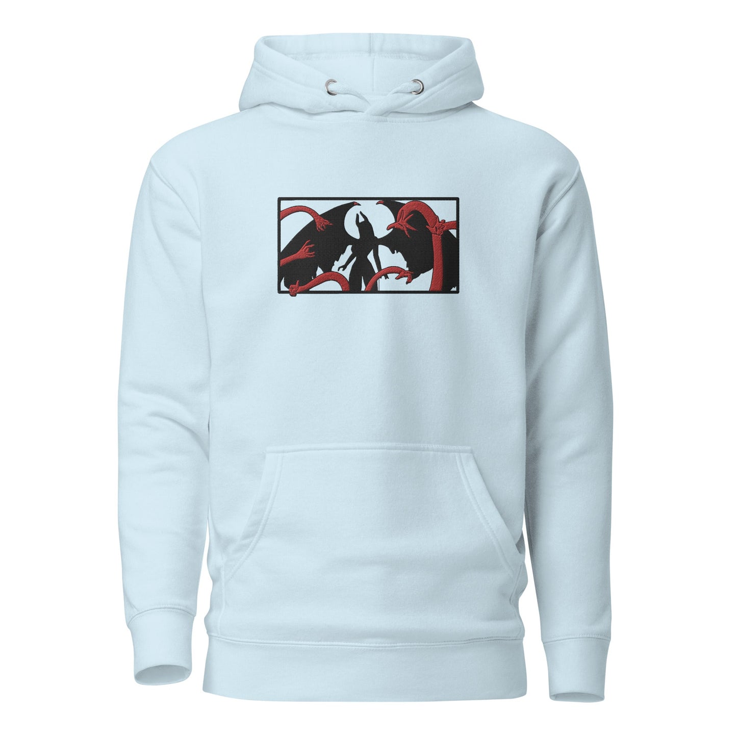 Demon Robin Embroidered Premium Unisex Anime Hoodie