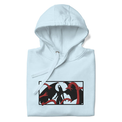 Demon Robin Embroidered Premium Unisex Anime Hoodie