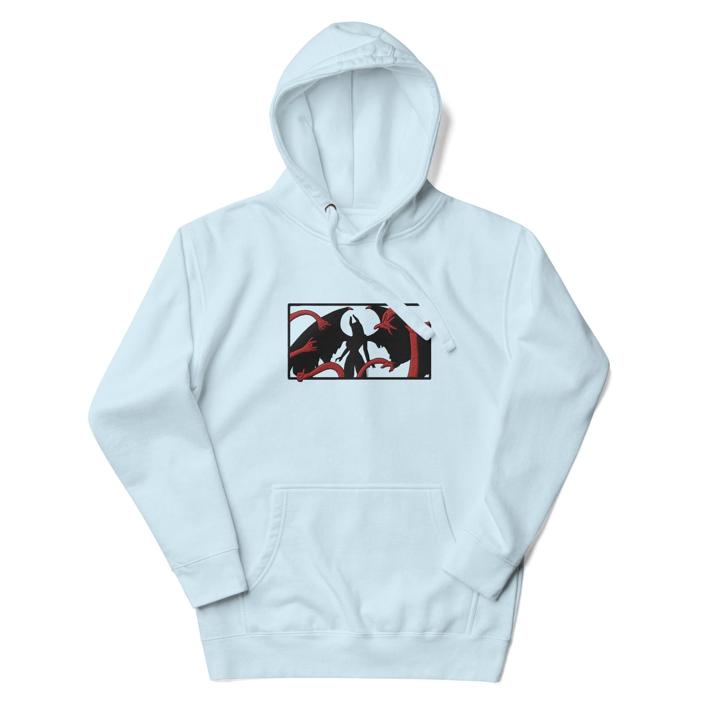 Demon Robin Embroidered Premium Unisex Anime Hoodie