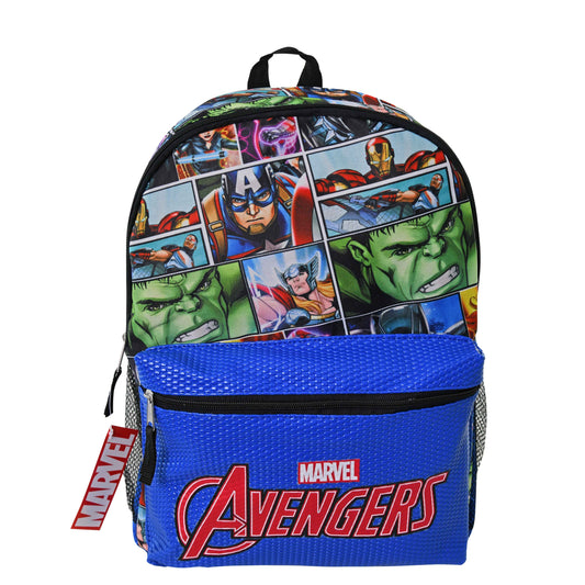 Avengers 16" Backpack with Patent PU front Pocket
