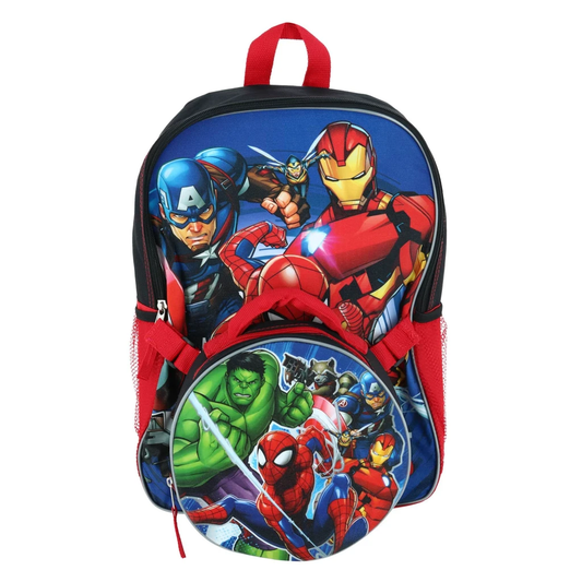 Avengers 16" Backpack with shaped Lunch Bag