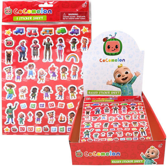 Cocomelon Raised Sticker Sheet