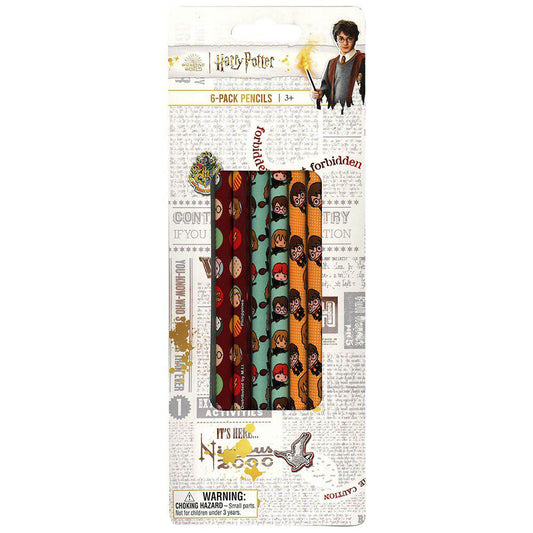 Harry Potter 6 Pack Pencil on blister