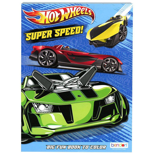 Hot Wheels 80 Page Coloring Book