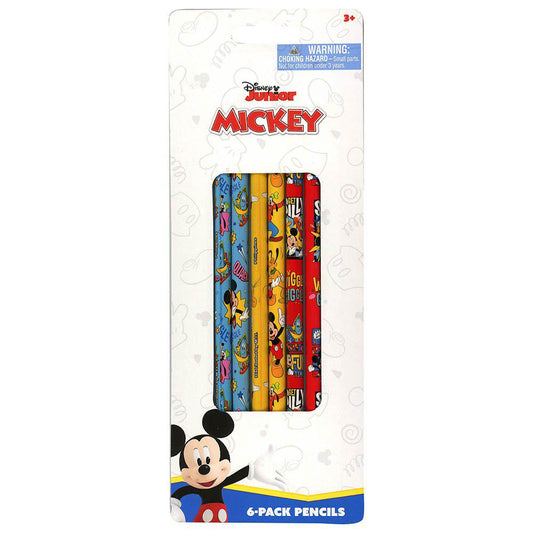 Mickey 6 Pack Pencil on blister card