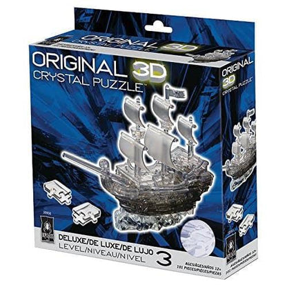 3D Crystal Puzzle Deluxe - Black Pirate Ship