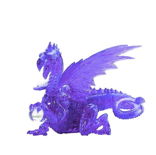 3D Crystal Puzzle Deluxe - Purple Dragon