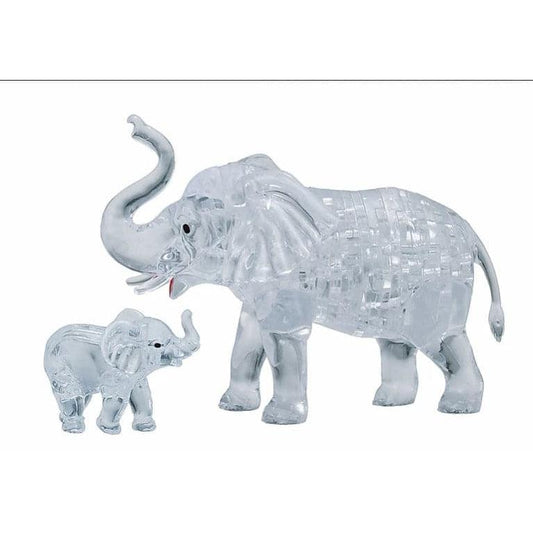 3D Crystal Puzzle - Elephant & Baby