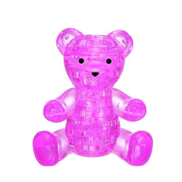 3D Crystal Puzzle - Teddy Bear Pink
