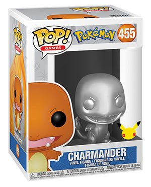 POP! Games: 455 Pokemon, Charmander (Silver) (MT)