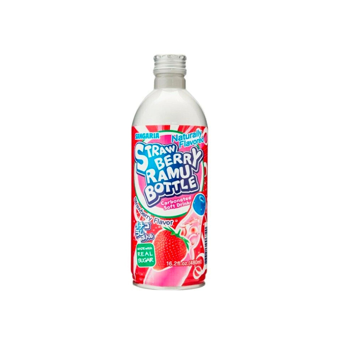 Sangaria Strawberry Ramu Soda Bottle (Japan)