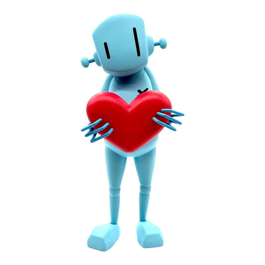 *UVD Toys* ChrisRWK „Robot With Heart“ Sky Blue Vinyl Figur (Limitiert auf 100 Stück)