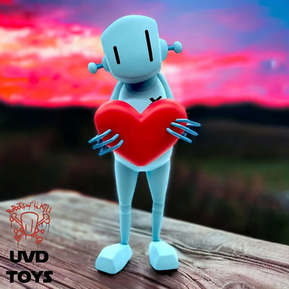 *UVD Toys* ChrisRWK "Robot With Heart" Sky Blue Vinyl Figure (Limited to 100 Pieces)