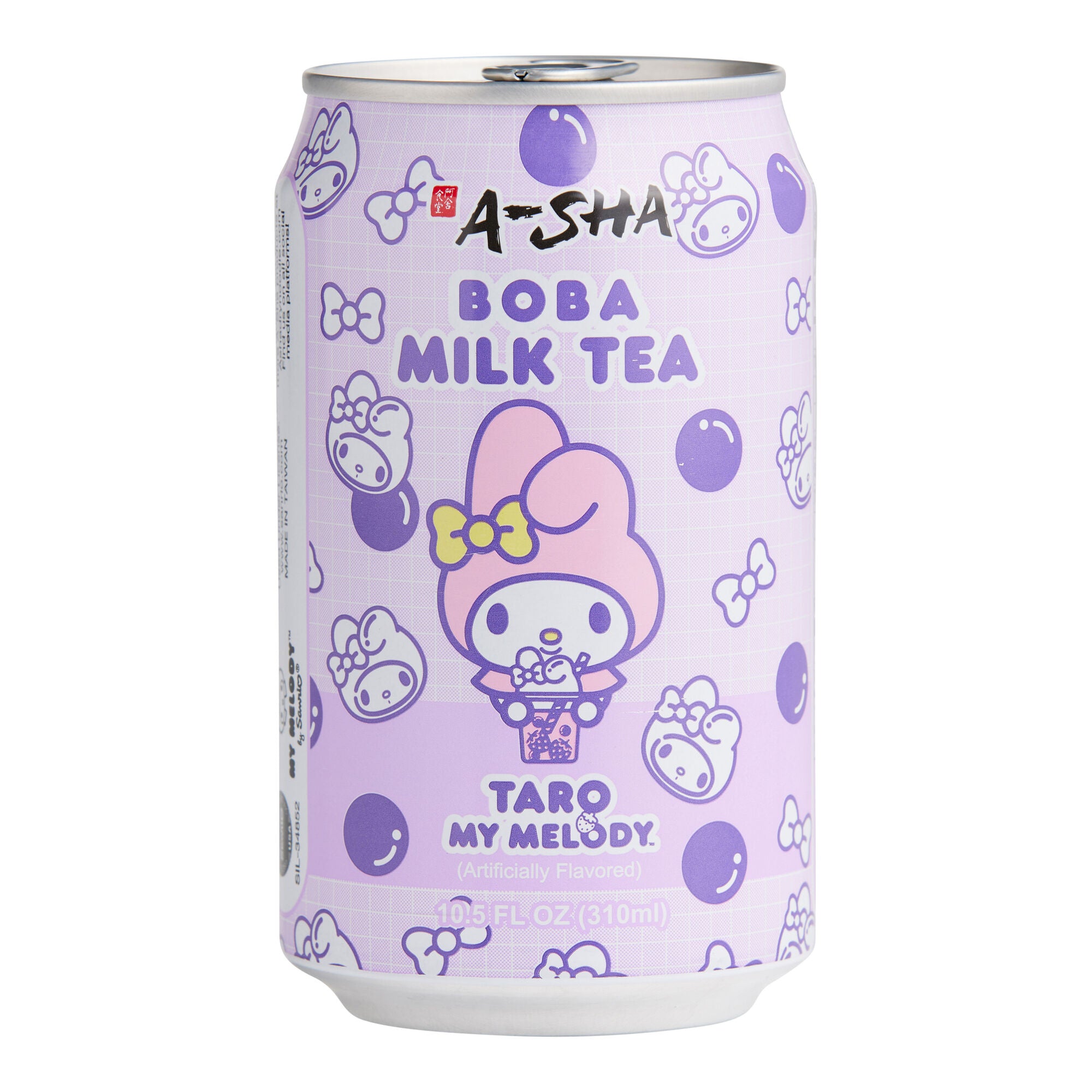 ASHA Sanrio My Melody Boba Milk Tea Taro Flavor (1 Can) Super Anime Store