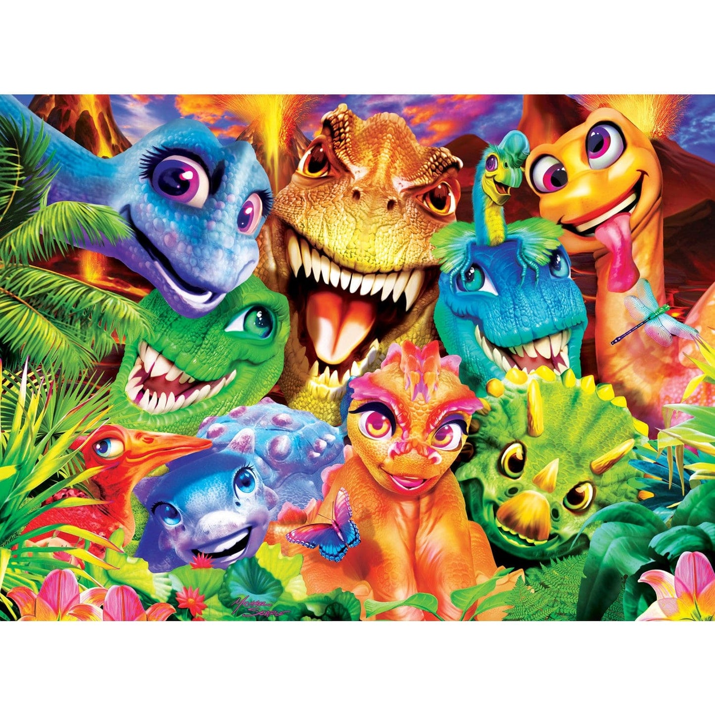 Selfies - Dinosaur Chums 200 Piece Jigsaw Puzzle
