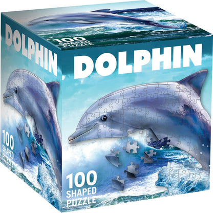 Dolphin 100 Piece Shaped Jigsaw Puzzle