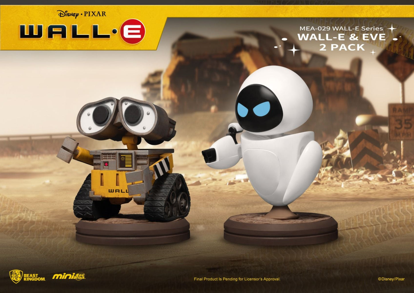 WALL-E Series: WALL-E & EVE (2 Pack)