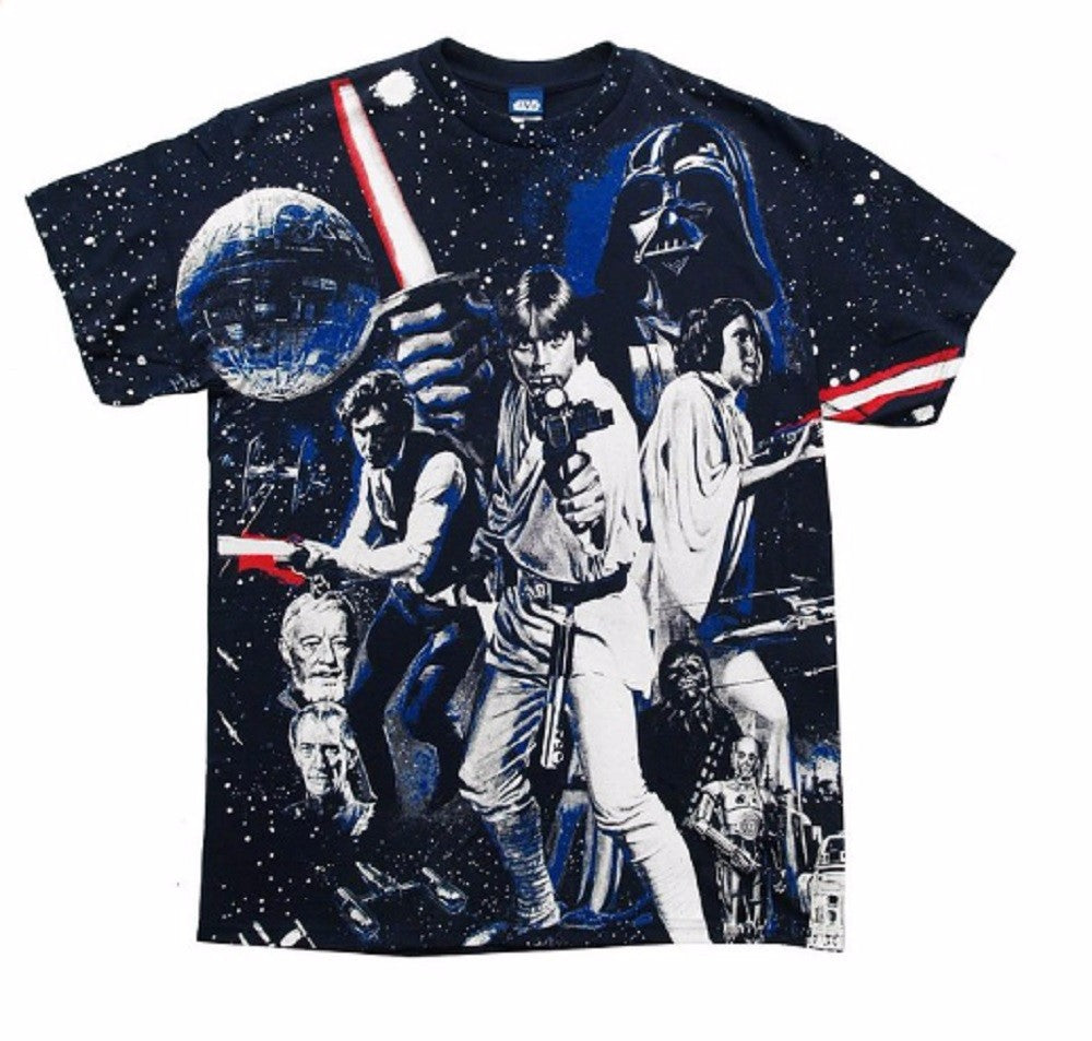 Star Wars War Of Wars Vintage Poster Allover Print Adult T-Shirt