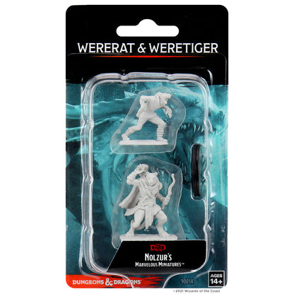 D&D: Nolzur's Marvelous Miniatures - Wererat & Weretiger