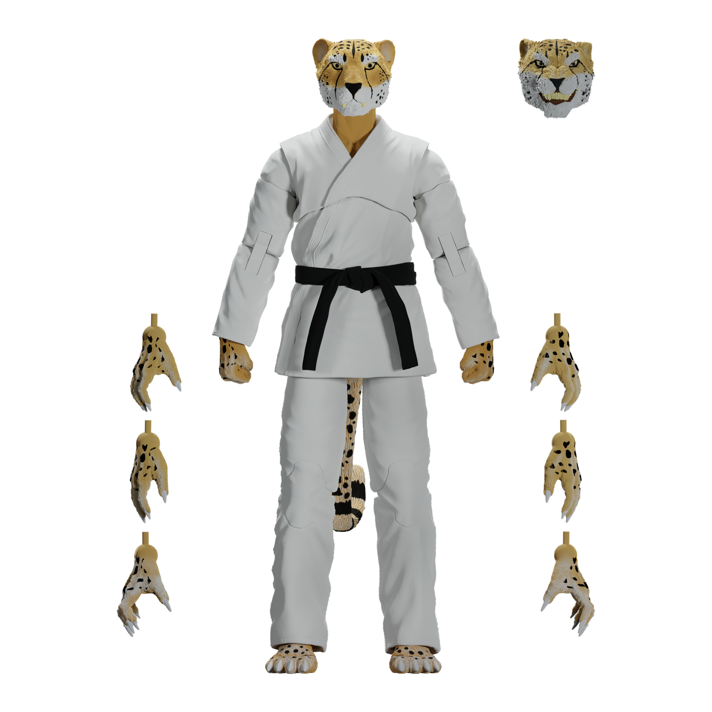 Zoo Jitsu Fighters Chico the Cheetah Action Figure