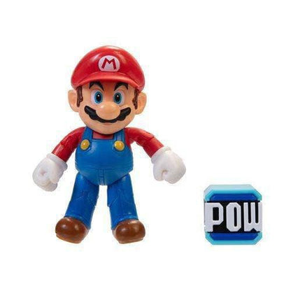 World of Nintendo 4" Action Figure - Mario with Pow Block