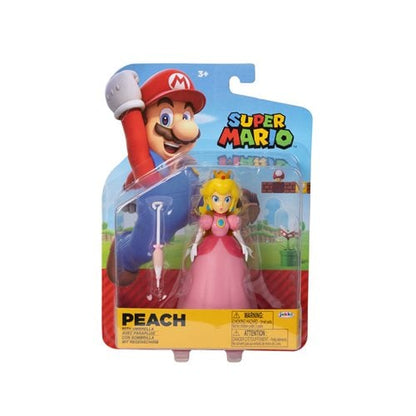 World of Nintendo 4-Inch Action Figure - Peach with Umbrella