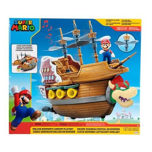 World of Nintendo Super Mario Bowser's Ship Deluxe Playset