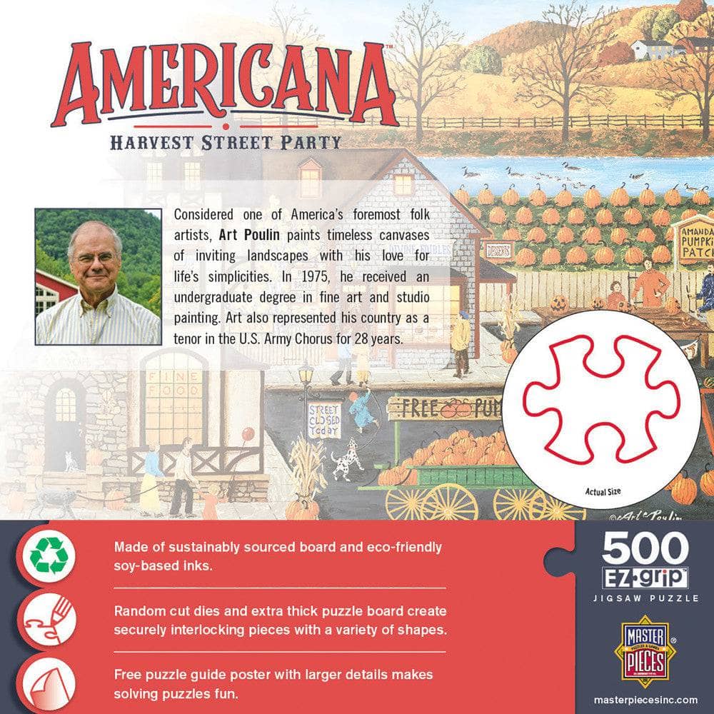 Americana - Harvest Street Party 500 Piece EZ Grip Jigsaw Puzzle