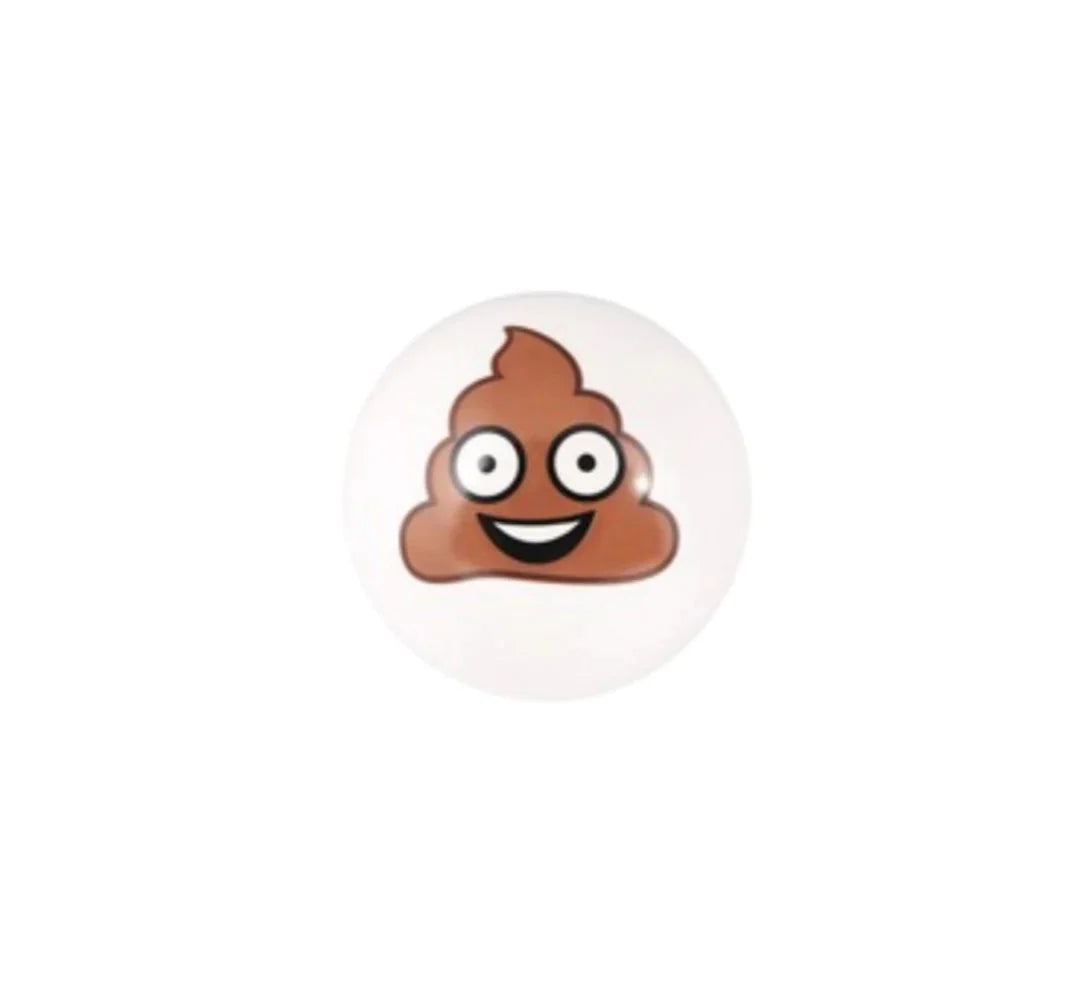 4" PVC Poop Emoji Ball