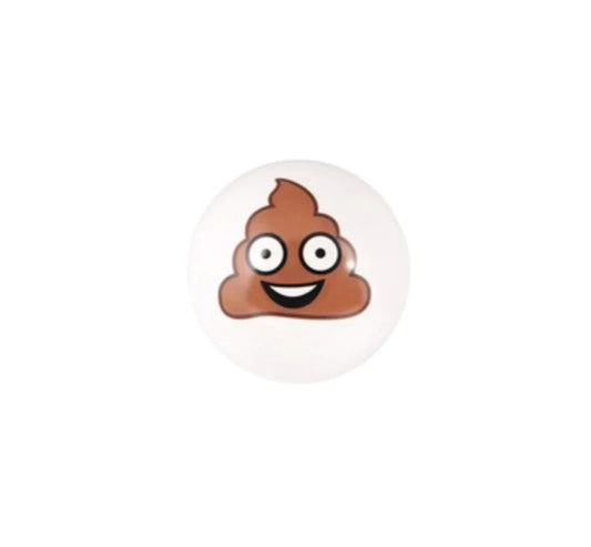 4" PVC Poop Emoji Ball