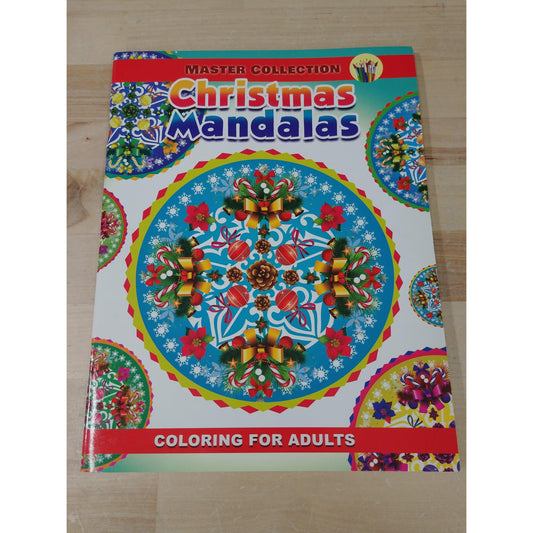 Christmas Mandalas Adult Coloring Book